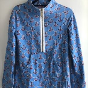 Lily Pulitzer anchor half zip